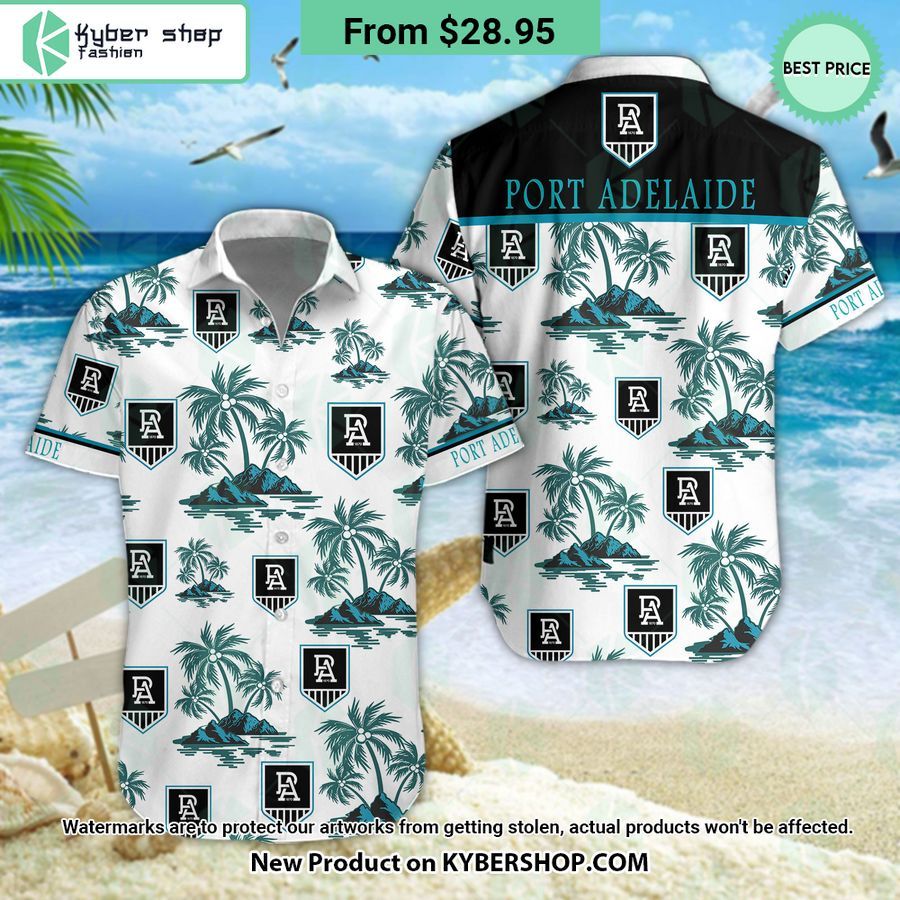 Port Adelaide Football Club Hawaiian Shirt Shorts