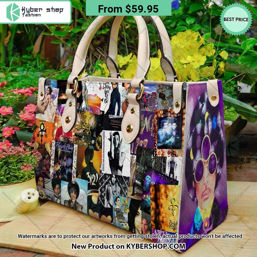 Prince Album Covers Leather Handbag