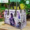 Prince Purple Rain Leather Handbag