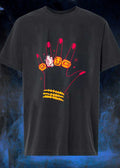 Hand Wearing Rings and Bracelets 13 + 87 TNT Love Story T-Shirt