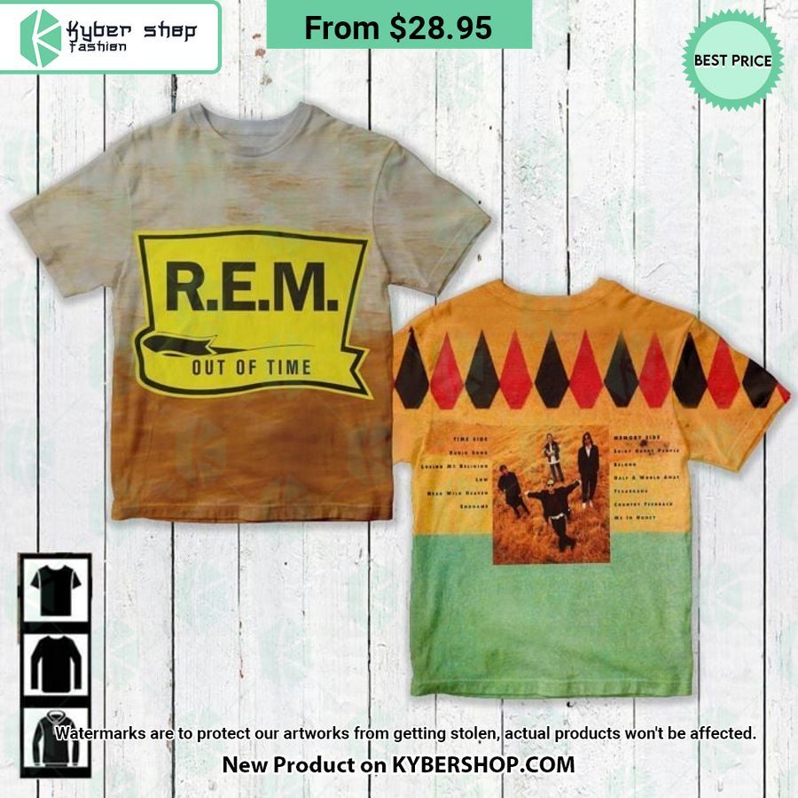 R.E.M Band Out Of Time Album Shirt