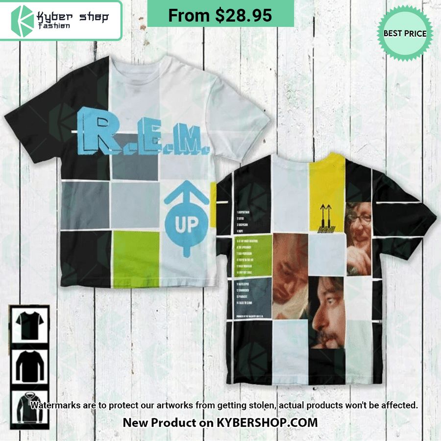R.E.M Band Up Album Shirt