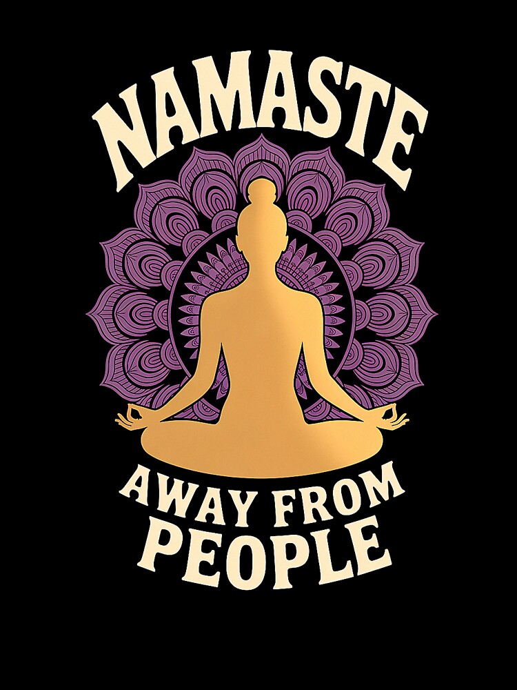 Funny Yoga Gift - Retro Zen Badge by EverydayThreadz Unisex , , , Long Sleeve Tee