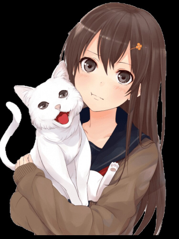 • Neko Kawaii • by Zentenar Unisex , , , Long Sleeve Tee