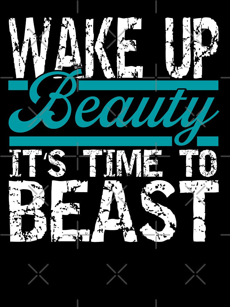Wake Up Beauty Fitness Gym Body Building by Wildchagapicker Unisex , , , Long Sleeve Tee