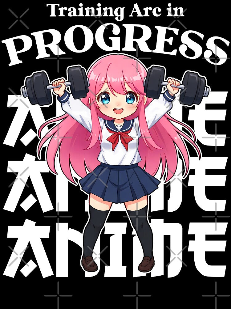 TRAINING ARC IN PROGRESS - ANIME GIFT by KEF Custom Unisex , , , Long Sleeve Tee