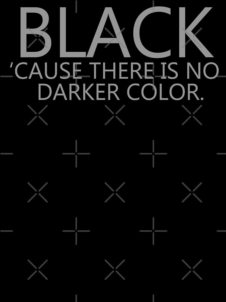 Black Color Quote by EddieBalevo Unisex , , , Long Sleeve Tee