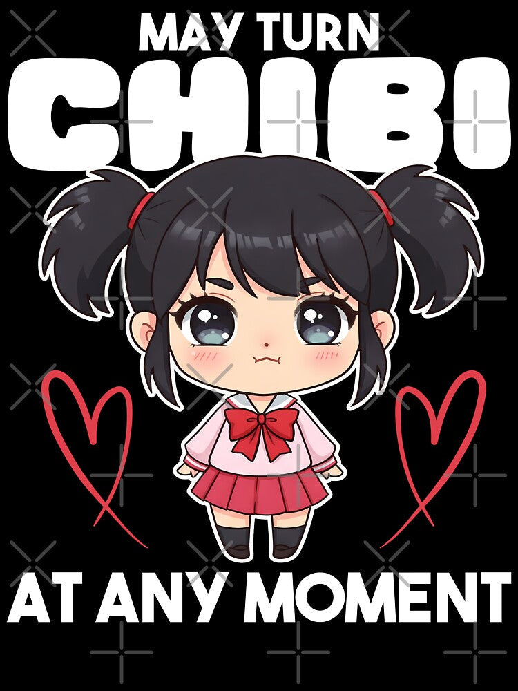 MAY TURN CHIBI AT ANY MOMENT - ANIME GIFT by KEF Custom Unisex , , , Long Sleeve Tee