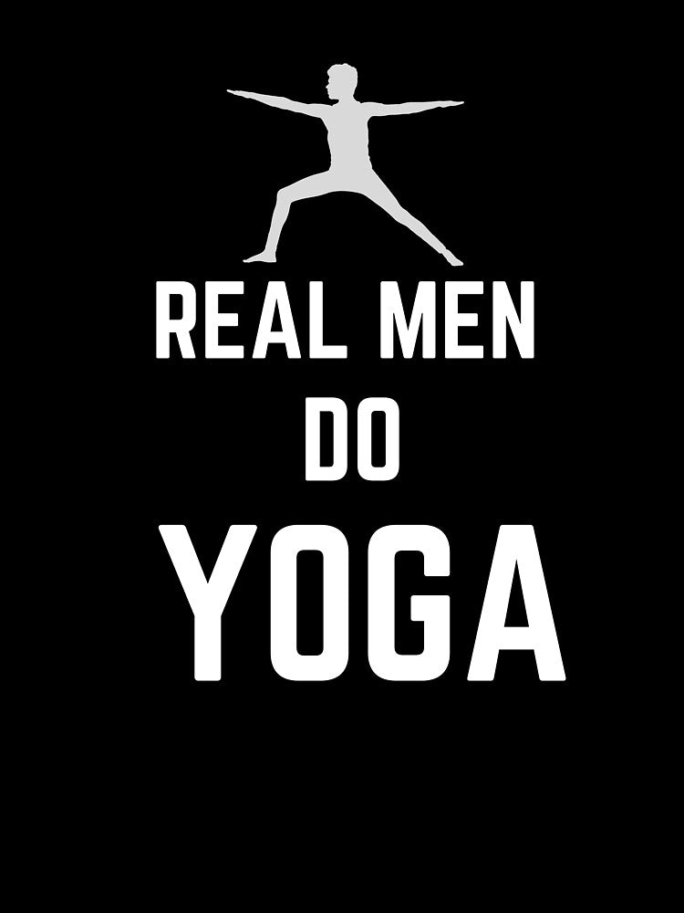 Real Men Do Yoga by FernwehTrail Unisex , , , Long Sleeve Tee