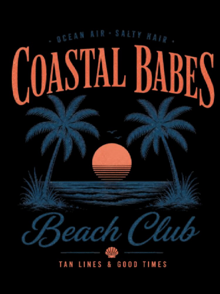 Coastal Babes Beach Club Retro Sunset by AveniaOficial