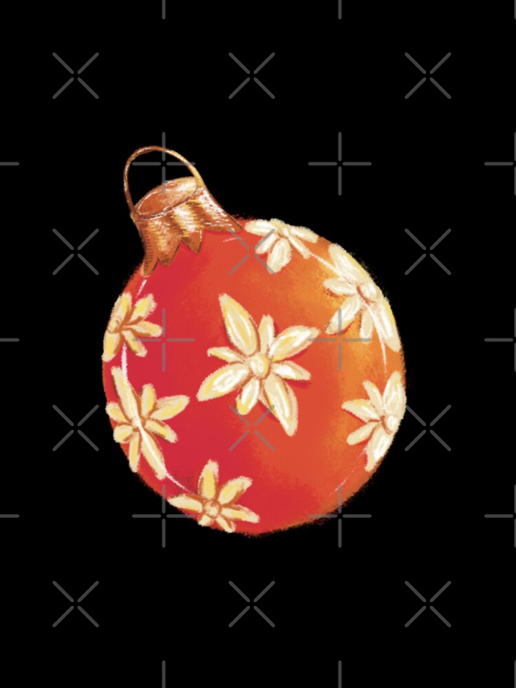 red and gold Christmas ornaments by rainyhst