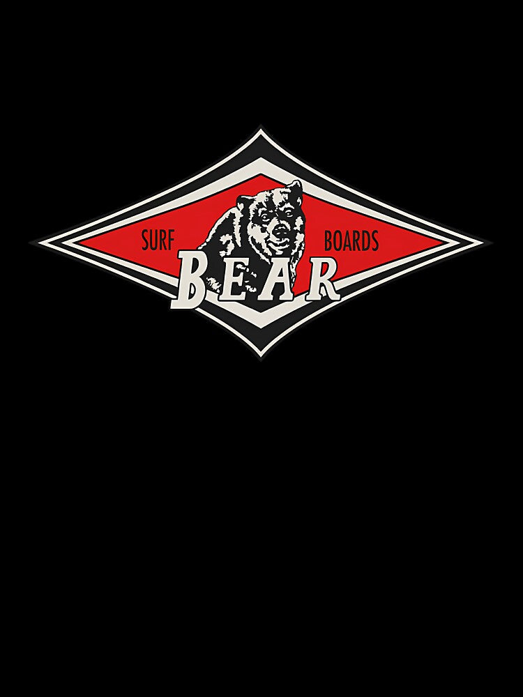 Surfing Bears Big Wednesday Cult Surfboards Red Surf Logo Diamond Retro by TheNine9company