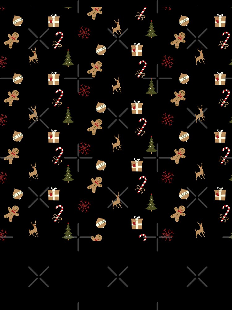Beige Christmas pattern by MarieBlly