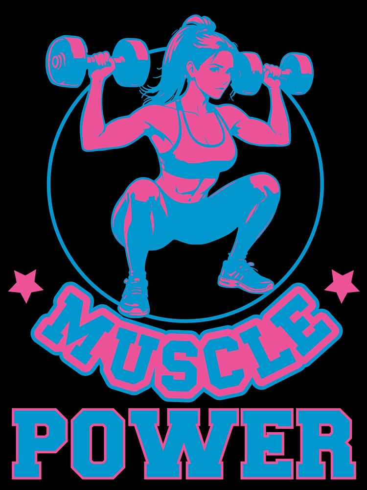 MusclePowerGirl by TemptationStore Unisex , , , Long Sleeve Tee
