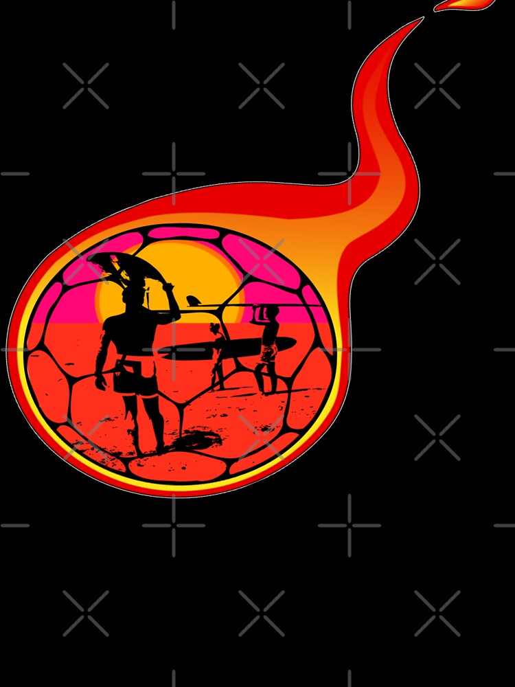 Summer Beach Soccer Season - Football Fireball by mewsis