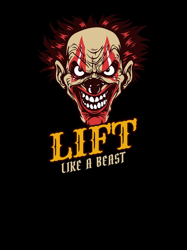 Lift Like A Beast Clown by PucksPlace Unisex , , , Long Sleeve Tee