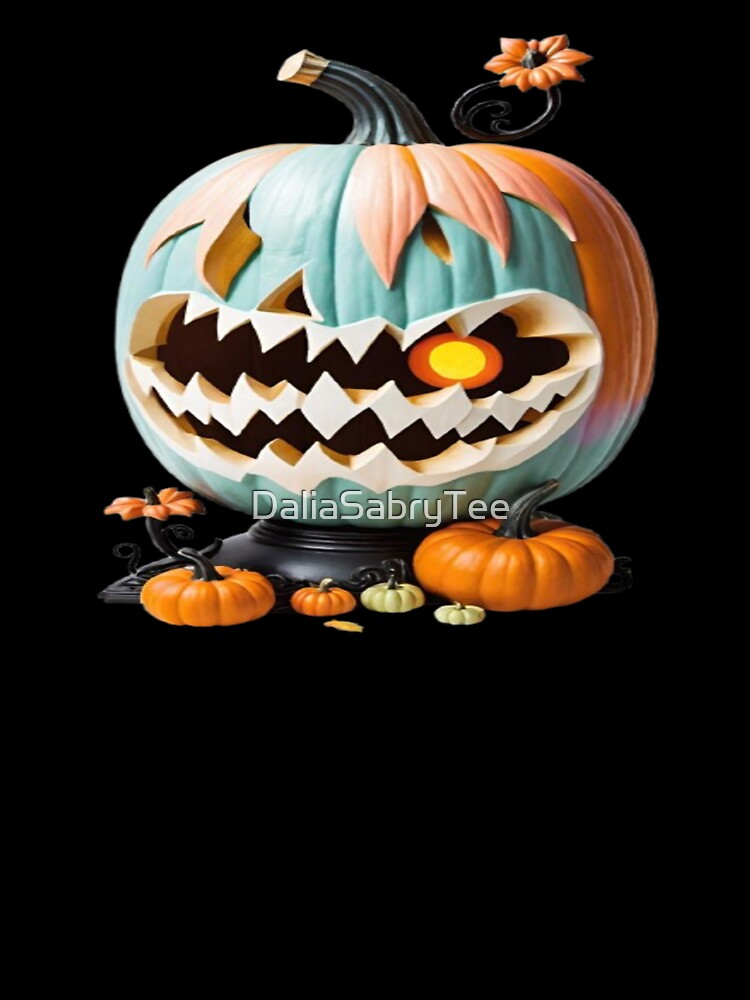 Funny horror Halloween pumpkin. by DaliaSabryTee