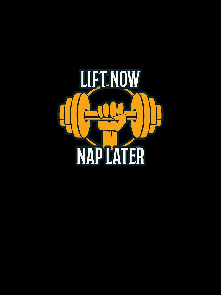 Lift Now Nap Later by PucksPlace Unisex , , , Long Sleeve Tee