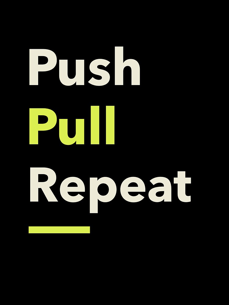Push Pull Repeat by PucksPlace Unisex , , , Long Sleeve Tee