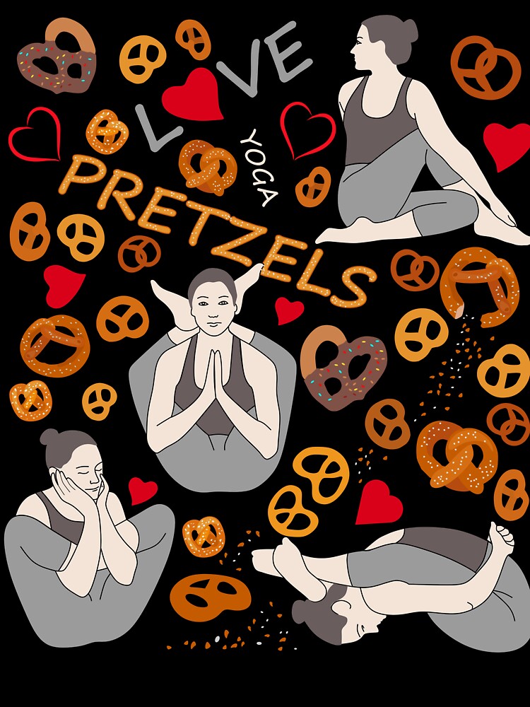 Love Yoga Pretzels by Laanas55 Unisex , , , Long Sleeve Tee