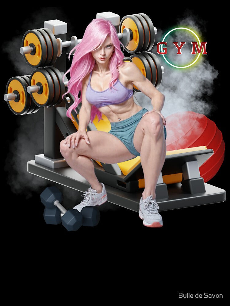 training at the gym by Bulle de Savon Unisex , , , Long Sleeve Tee