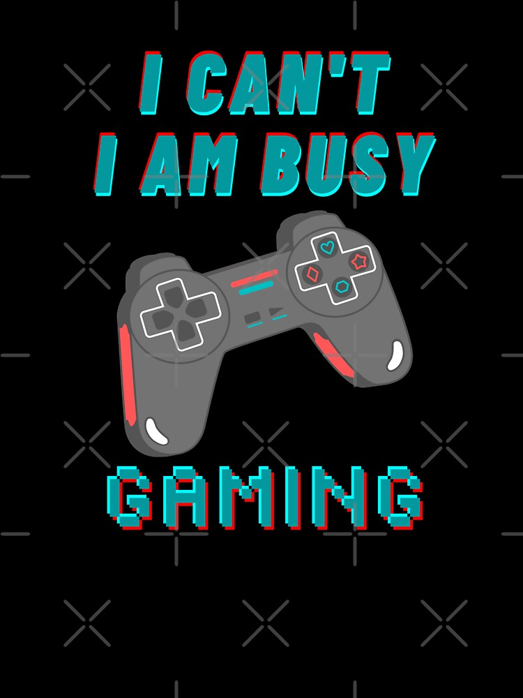 I can't i am busy gaming by aoichan3939 Unisex , , , Long Sleeve Tee