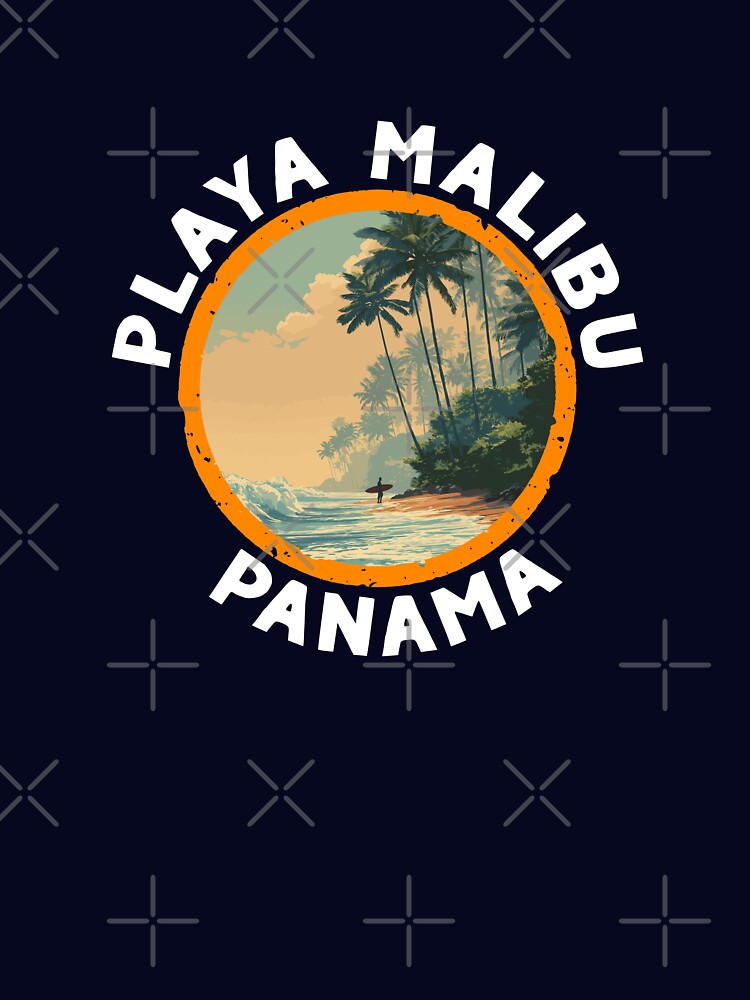 Playa Malibu - Panama (with White Lettering) by VelvetRoom Unisex , , , Long Sleeve Tee