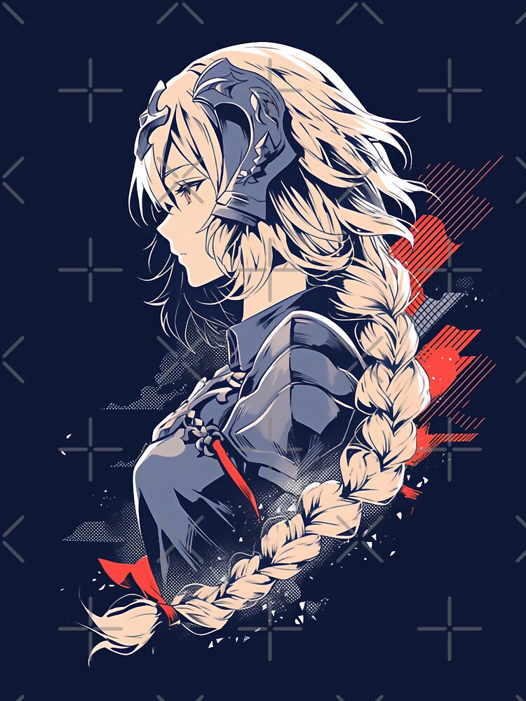Fate - Ruler Jeanne D Arc Silhouette by SchellStation Unisex , , , Long Sleeve Tee