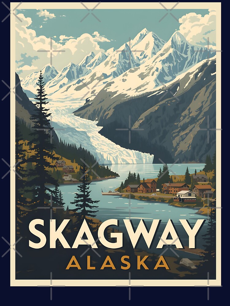 Skagway - Alaska by GoodOldVintage Unisex , , , Long Sleeve Tee