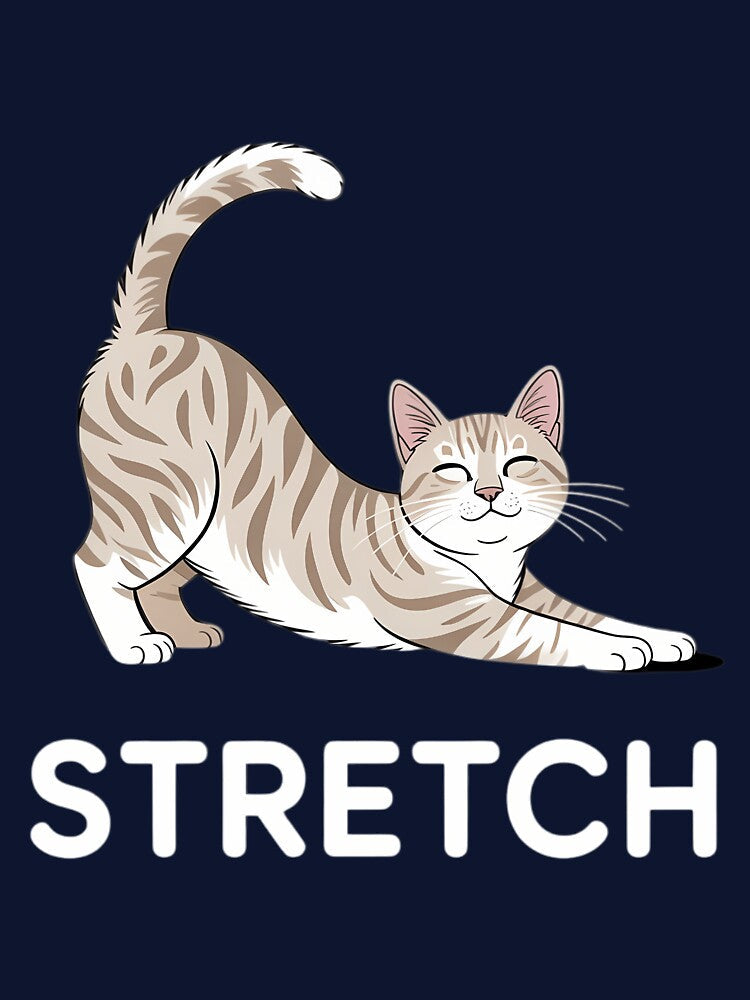 Stretch CAT Yoga Calm Balance Cute Animal Yogi by gourpmerzihd Unisex , , , Long Sleeve Tee