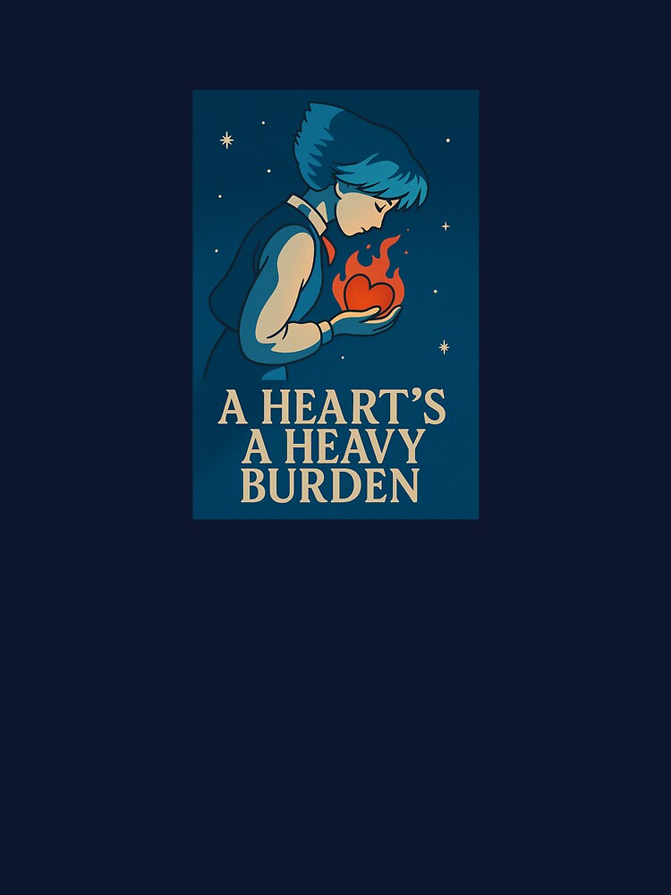 A Heart’s a Heavy Burden – Howl’s Moving Castle by kicoramia Unisex , , , Long Sleeve Tee