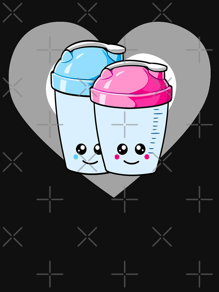 Cute Protein Shaker Heart for Kawaii Fitness Lovers by eternallygifted Unisex , , , Long Sleeve Tee