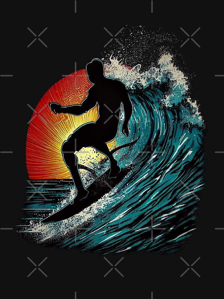 Surfer by Toshini Design Unisex , , , Long Sleeve Tee