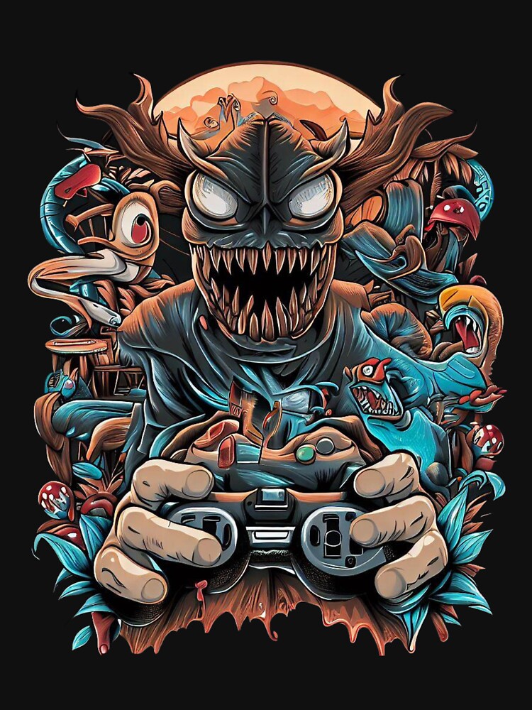 game monster by SoraSkyDesigns Unisex , , , Long Sleeve Tee