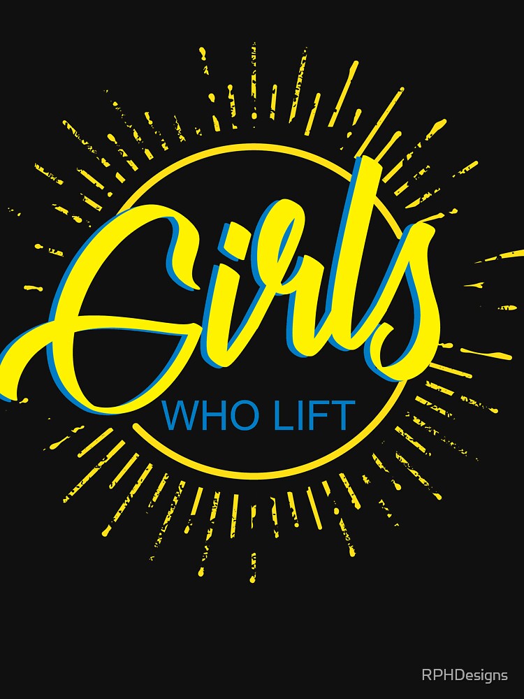 Copy of Girls who lift - fitness design by RPHDesigns Unisex , , , Long Sleeve Tee