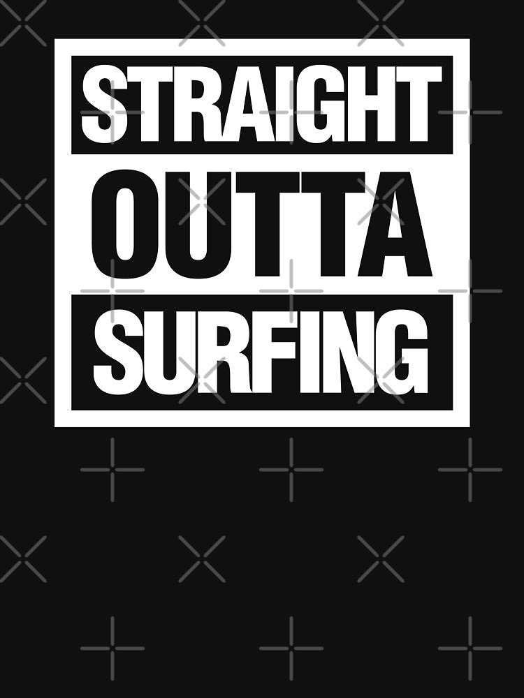 Straight Outta Surfing by elhefe Unisex , , , Long Sleeve Tee