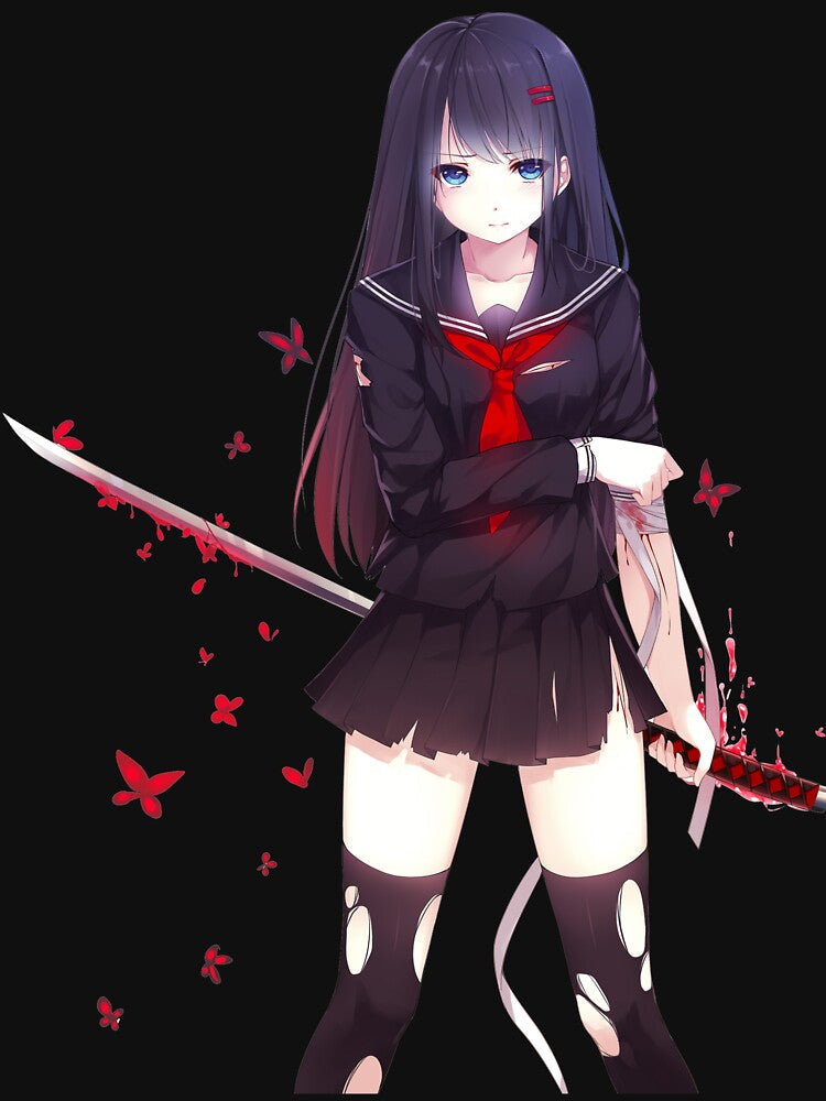 ◄Katana Girl► by Zentenar Unisex , , , Long Sleeve Tee