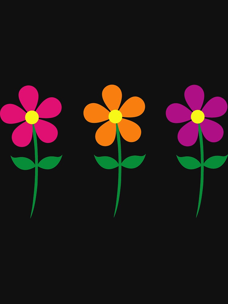 Three Pretty Flowers by cindyfordyce Unisex , , , Long Sleeve Tee