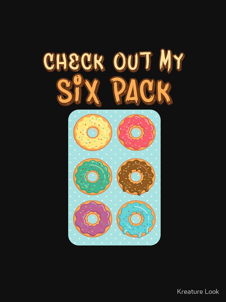 Check out my Six Pack Donuts | gym shirts | men fitness | funny exercise shirt | funny fitness shirts | workout clothes | fitness motivational gym shirts | workout shirt by Kreature Look