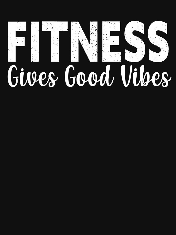 Fitness Gives Good Vibes by shopcup Unisex , , , Long Sleeve Tee