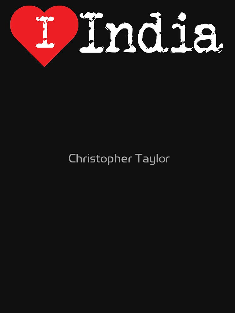 I Heart India (love india) | Bold Designs by Christopher Taylor Unisex , , , Long Sleeve Tee
