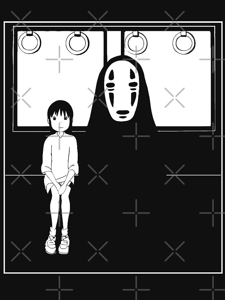 Chihiro and Kaonashi by gogopachinko Unisex , , , Long Sleeve Tee