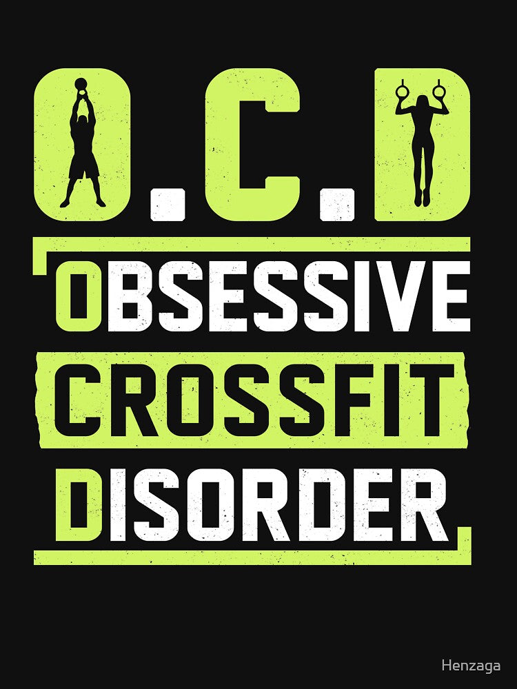 OCD - Obsessive Crossfit Disorder by Henzaga Unisex , , , Long Sleeve Tee