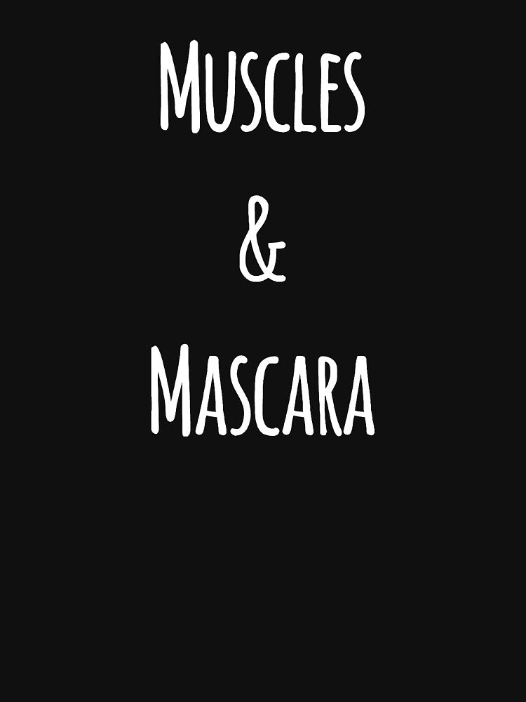 muscles and mascara by alexmichel91 Unisex , , , Long Sleeve Tee