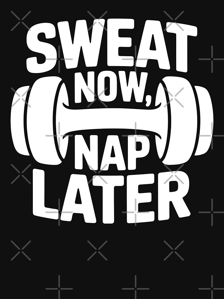 Sweat Now, Nap Later by theartfulaspie Unisex , , , Long Sleeve Tee