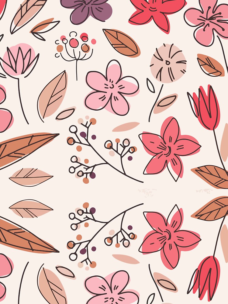 doodle flower by zaher97 Unisex , , , Long Sleeve Tee