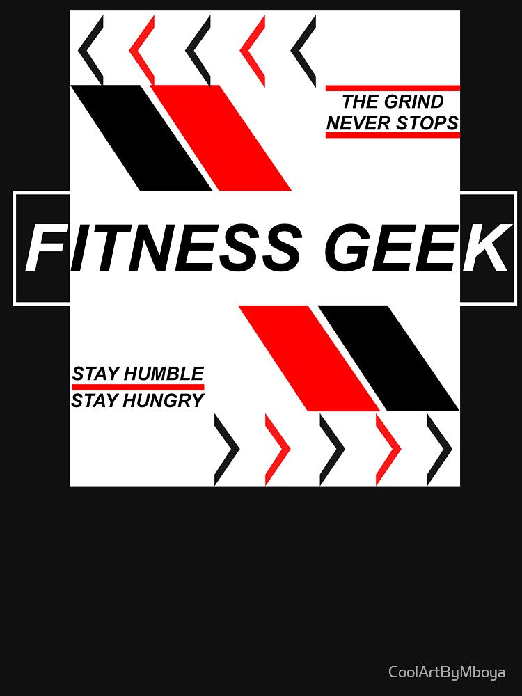 Fitness Geeks by CoolArtByMboya Unisex , , , Long Sleeve Tee