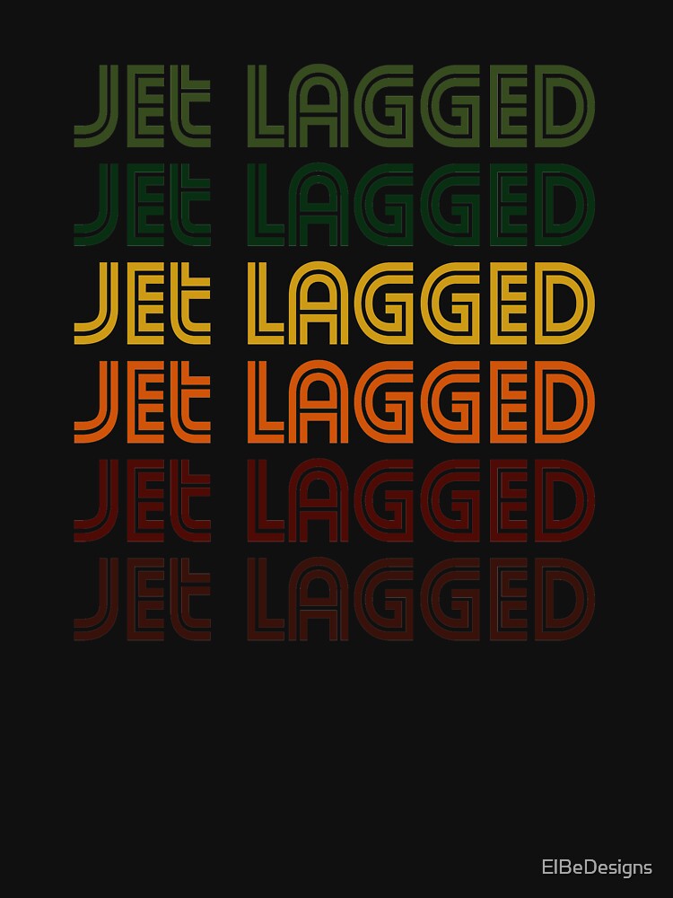 Jetlag retro by ElBeDesigns Unisex , , , Long Sleeve Tee