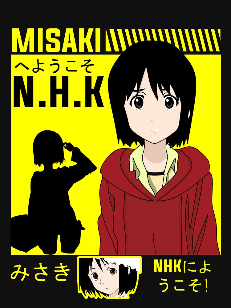 Welcome to the NHK Misaki Nakahara by Skelliz Unisex , , , Long Sleeve Tee
