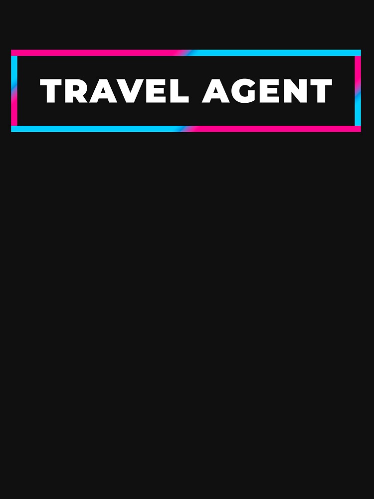 Travel agent retro gradient frame by SVPOD Unisex , , , Long Sleeve Tee